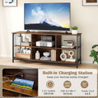 3-Tier TV Stand for with Built-In Charging Station product image