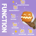 Halloween Pumpkin Night Light, New Jack-O-Lantern Night Light With Press Switch,Cute Creative Pumpkin Lamp For Table Desk Bedroom Decor Gift product image