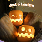 Halloween Pumpkin Night Light, New Jack-O-Lantern Night Light With Press Switch,Cute Creative Pumpkin Lamp For Table Desk Bedroom Decor Gift product image