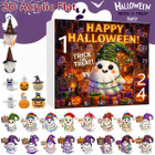 Halloween CountDown Advent Calendar with Ghost Gnome Pumpkin Plush Toys Dolls Pendants Ornaments For Indoor Outdoor Home Party Decoration product image