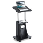 Height-Adjustable Sit-to-Stand Laptop Desk Cart with Storage product image