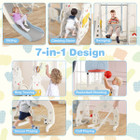7-in-1 Adjustable Toddler Slide with Basketball Hoop and Swing product image