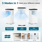 8000/10000 BTU Portable Air Conditioner with Fan and Dehumidifier product image