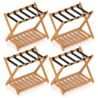 Folding Luggage Racks with Storage Shelf (2- or 4-Pack) product image