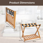 Folding Luggage Racks with Storage Shelf (2- or 4-Pack) product image