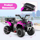 6V Ride-On Electric ATV with Integrated Sound System product image