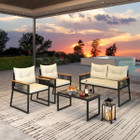 Patio Furniture Set with Tempered Glass Tabletop product image