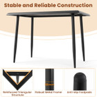 44" Kitchen Table with Faux Marble Tabletop product image
