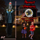 6’11” Sound-Activated Witch Holding Ghost Girl Decoration product image