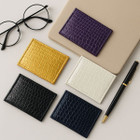 Crocodile-Textured Card Holder product image