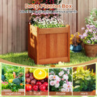 Wooden Raised Garden Bed with Open-Ended Base and Trellis product image