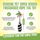 Scoochie Pet Super Scooch Braided Rope Squeaky Dog Tug Toys product image