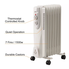 1500W Portable Oil Filled Space Heater with 3 Heat Settings product image