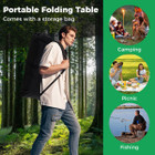Folding Camping Table with Aluminum Tabletop and Mesh Bag product image