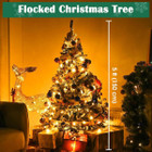 Foldable Natural or Flocked Christmas Tree product image