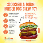 Scoochie Pet Scoochzilla Tough Squeaky Dog Chew Toys product image