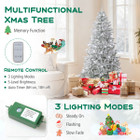 Snow-Flocked Artificial Christmas Tree with LED Lights and Remote Control product image