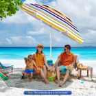  6.5 FT Beach Outdoor Umbrella with Carrying Bag product image