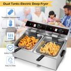 3400W Electric Dual Tank Deep Fryer product image