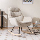 Upholstered Rocking Chair with Padded Backrest product image