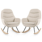 Upholstered Rocking Chair with Padded Backrest product image