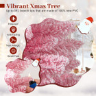 Snow-Flocked Artificial Pink Christmas Tree with LED Lights  product image