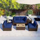 7-Piece Outdoor Furniture Set with 32" Fire Pit Table  product image