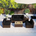 7-Piece Outdoor Furniture Set with 32" Fire Pit Table  product image