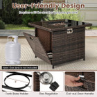 32.5" Outdoor Propane Fire Pit Table product image
