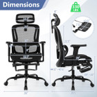 Ergonomic Office Chair with Rotating Headrest product image