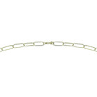 14K Yellow Gold Textured Paperclip Chain Necklace product image