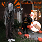 8.5-foot Glowing Animated Standing Grim Reaper Decoration product image