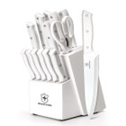 Bravestone 15-Piece Kitchen Knife Set with Block and Sharpener product image