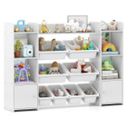 4-Tier Large Storage Cabinet with 6 Cubbies and 8 Removable Bins  product image