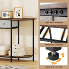 51" Polygonal Console Table with 2 Drawers product image