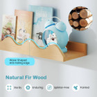 Kids Wave-Shaped Bookshelf (Set of 4) product image