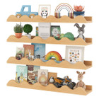 Kids Wave-Shaped Bookshelf (Set of 4) product image