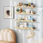 Kids Wave-Shaped Bookshelf (Set of 4) product image