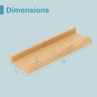 Kids Wave-Shaped Bookshelf (Set of 4) product image