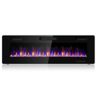 Electric Ultra Thin Wall Mounted Recessed Fireplace product image