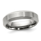 Titanium Beveled Brushed Wedding Band product image