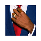 Men's Titanium Brushed Yellow Plated Wedding Band product image