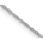 20" 14K White Gold Singapore Chain Necklace product image