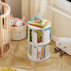 2-Tier Rotating Bookshelf with 360° Swivel product image