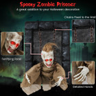 Hanging Animated Zombie Prisoner Halloween Decoration product image