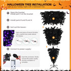 6FT Upside Down Christmas Halloween Tree  product image
