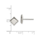 Polished Titanium Square Earrings product image