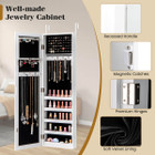 Door-Mounted Jewelry Armoire with Full-Length Mirror product image