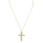 Diamond Accented Ornate Cross Necklace product image