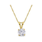 1 Carat Lab-grown Diamond Solitaire Necklace In 14K Yellow Gold product image